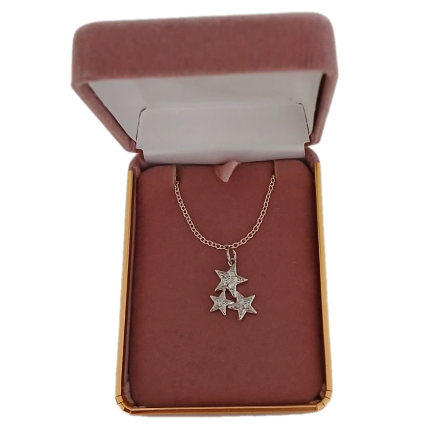 Three Star Silver Necklace(2)