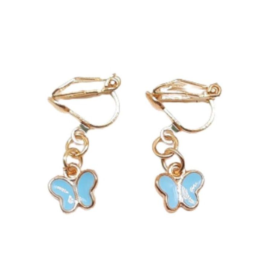 Tiny Butterfly Clip On Earrings