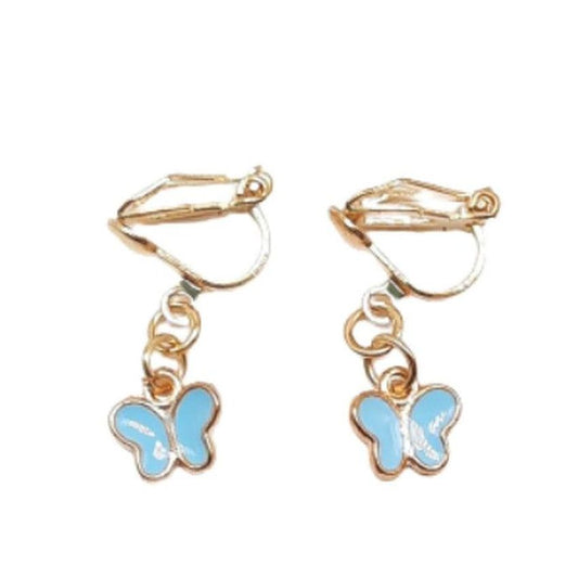 Tiny Butterfly Clip On Earrings