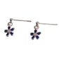 Tiny Drop Sterling Silver Flower Earrings
