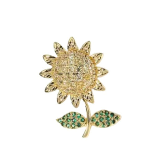 Tiny Sunflower Pin Brooch