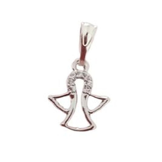 Tiny Diamante Angel Pendant Necklace