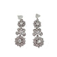Triple Drop Sparkly Diamante Clip On Earrings