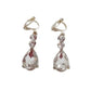 Triple Drop Sparkly Diamante Clip On Earrings