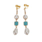 Very Long Pearl Drop Clip On Earrings