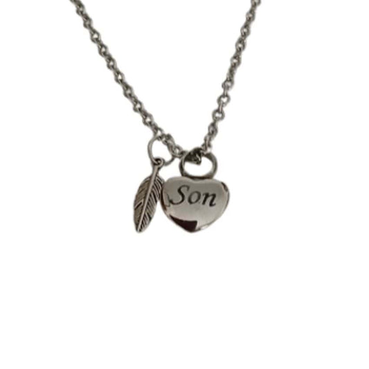 Very Small Son Heart Cremation Pendant