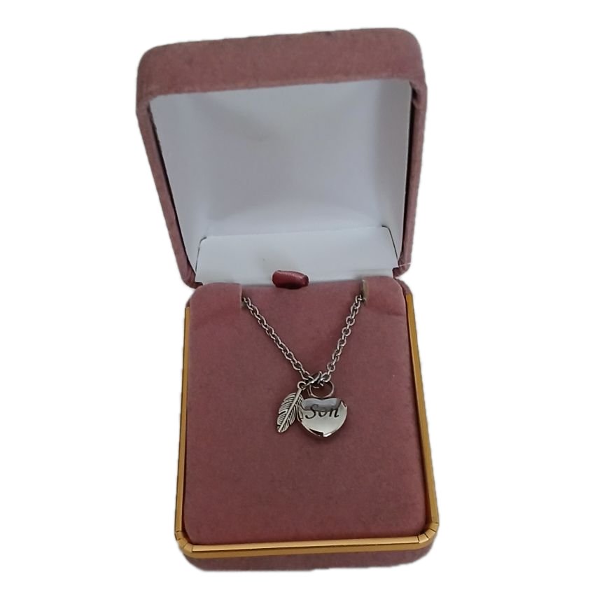 Very Small Son Heart Cremation Pendant(2)