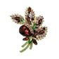 Very Large Rhinestone Ladies Brooch