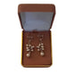 Vintage Flower Drop Clip On Earrings(2)