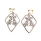 Vintage Gold Large Chandelier Clip On Earrings