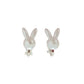 White Rabbit Childrens Clip On Earrings