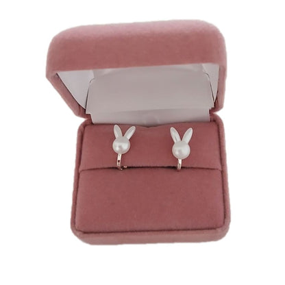 White Rabbit Childrens Clip On Earrings(2)