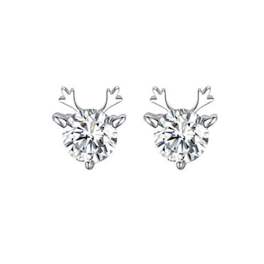White Reindeer Fashion Jewellery  Earrings