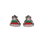 Wood Christmas Tree Earrings