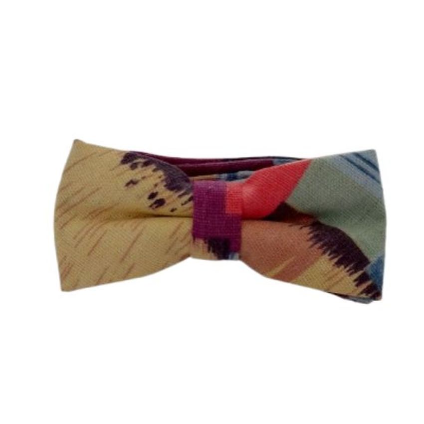 Yellow Base Coloured Boys Bow Tie