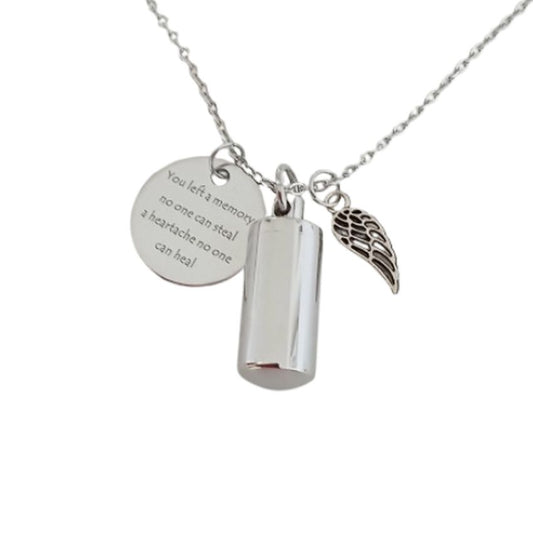 You Left A Memory Charm Ashes Locket