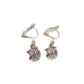 Zirconia Star Clip On Earrings