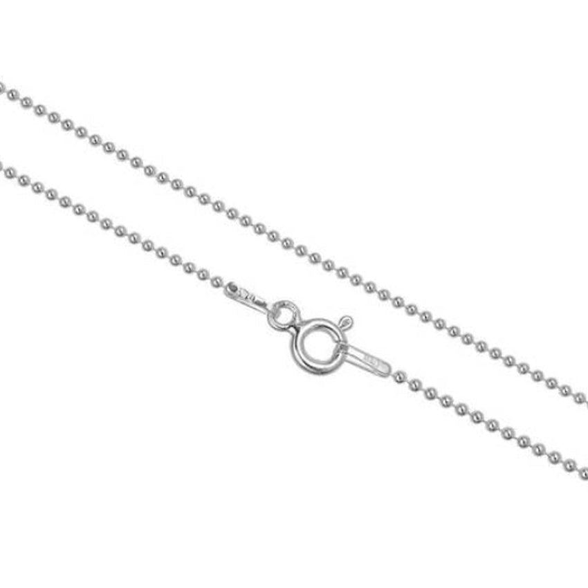 20 Inch Ball Bead Sterling Silver Chain