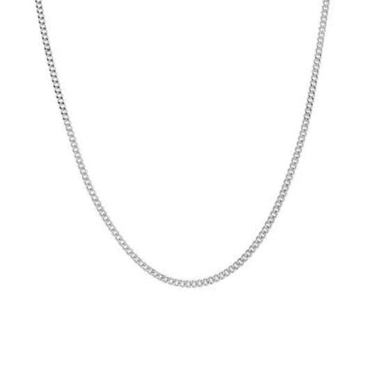 20 Inch Light THIN Sterling Silver Flat Curb Chain18 Inch Light THIN Sterling Silver Flat Curb Chain
