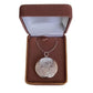 35mm Silver Round Shaped Locket With Engraved Detail