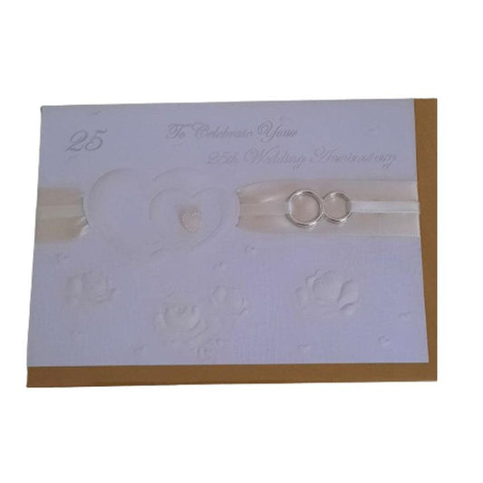 3D 25th Wedding Anniversary Blessings Card