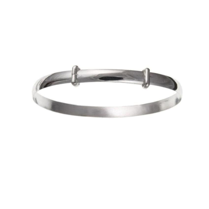 45mm Plain Sterling Silver Baby Expanding Bangle