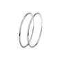 50mm Silver Plated Hoop Earrings
