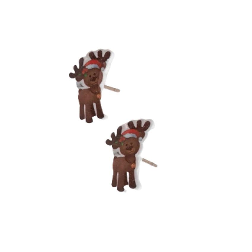 Acrylic Reindeer Fashion Jewellery Earrings
