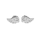 Angel Wing Small Sterling Silver Stud Earrings