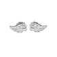 Angel Wing Small Sterling Silver Stud Earrings