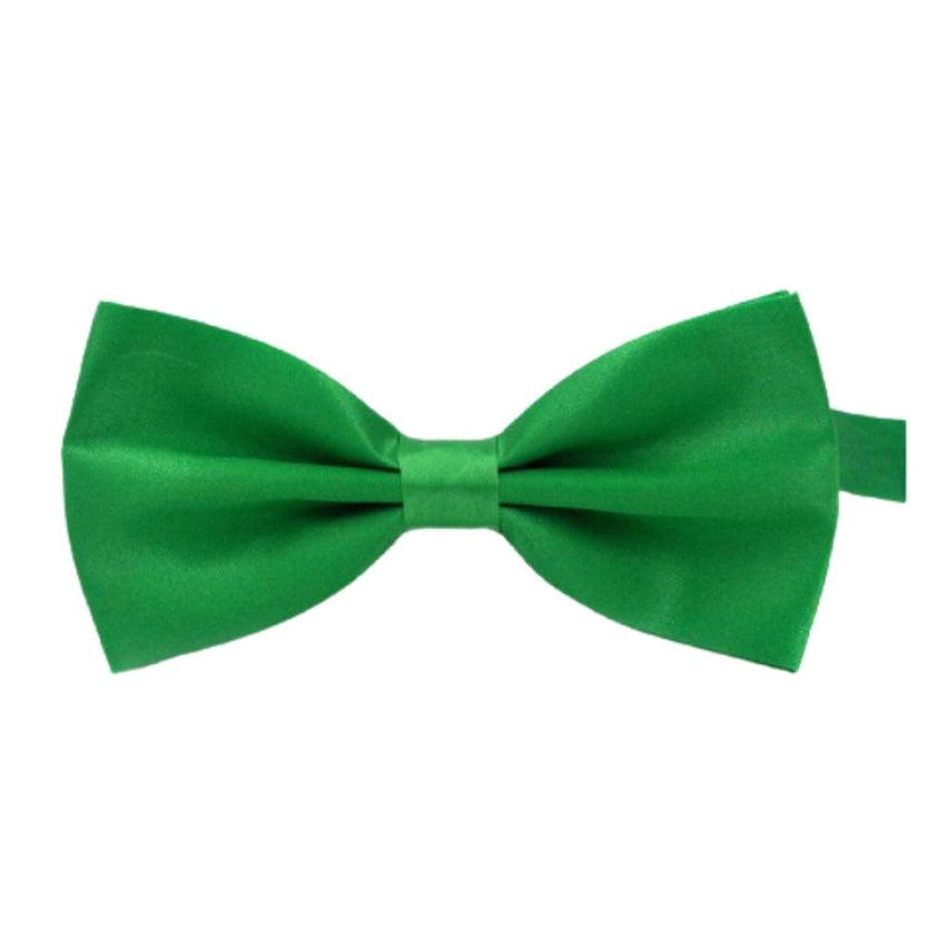 Baby And Young Boy Adjustable Shamrock Green Bow Tie