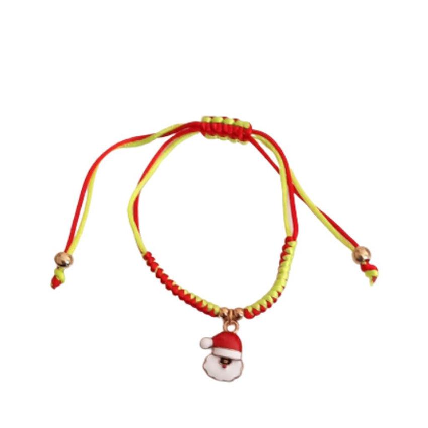 Bead Bracelet With Santa Charm