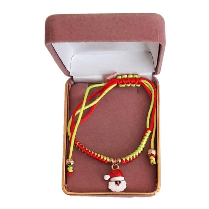 Bead Bracelet With Santa Charm