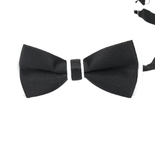 Black Bow Tie With A White Centre And Edges