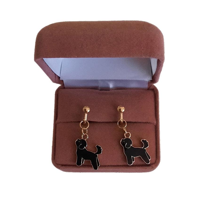 Clip on dog earrings hotsell