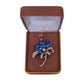 Blue And White Stone Flower Brooch(2)