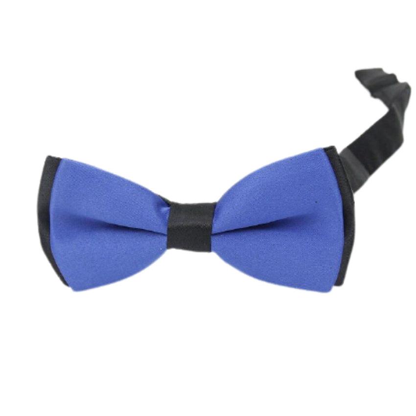 Blue Bow Tie On A Black Background