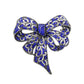 Blue Crystal Bow Brooch