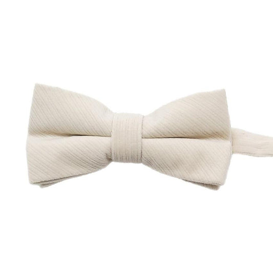 Boys Cream Corduroy Bow Tie