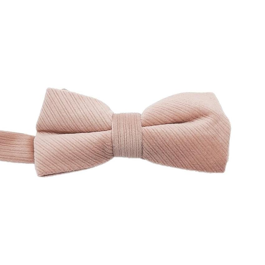 Boys Dusky Pink Corduroy Bow Tie