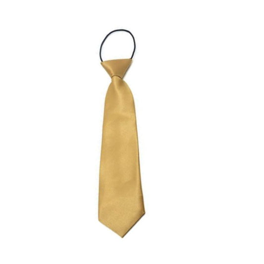 Boys Gold Elasticated Tie
