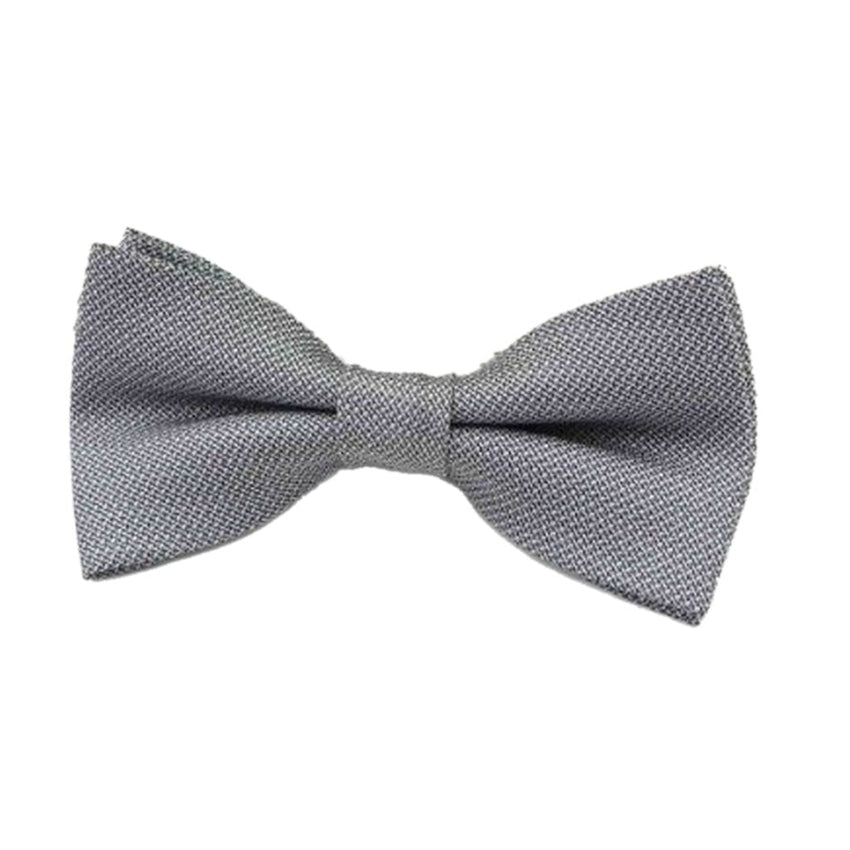 Boys Grey Patterned Dickie Bow Tie