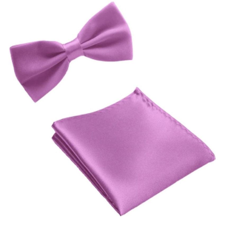 Boys Violet Matching Bow Tie Set