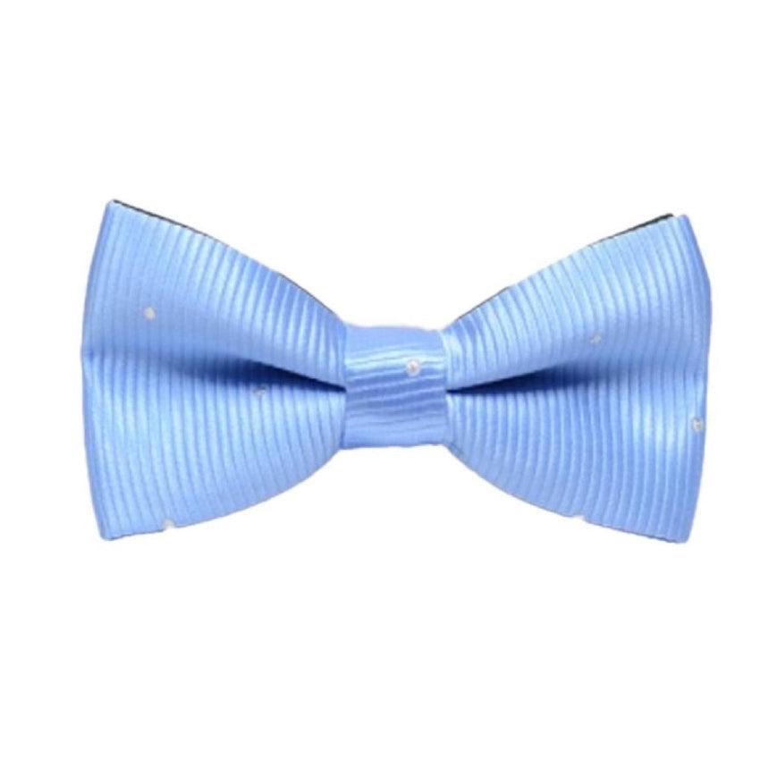 Boys Bow Tie Turquoise With Silver Dots