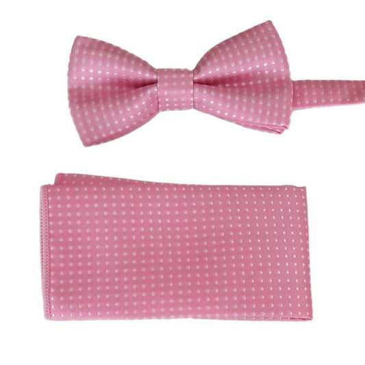 Bubblegum Pink With White Spots Boys Dickie Bow