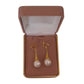 Bullet Drop Pearl Gold Clip On Earrings(2)
