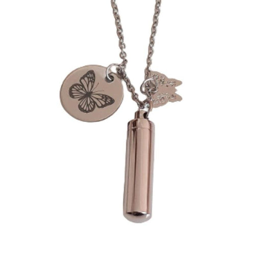 Butterfly Charm Cremation Ashes Locket