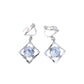 CZ Centre Open Clip On Earrings