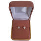 CZ Sterling Silver Communion Cross Earrings