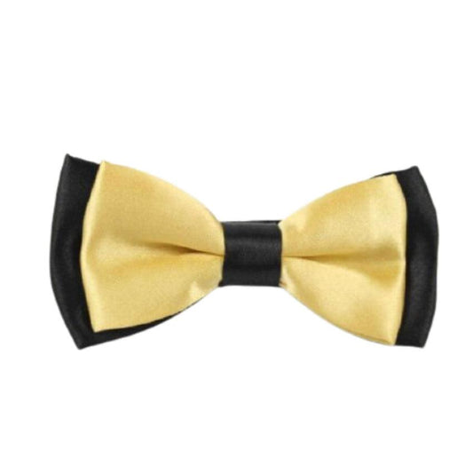 Child Size Gold And Black Bow Tie